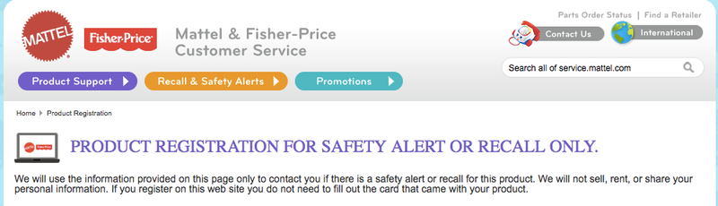 There is a non-anachronistic way to sign up for recall alerts.